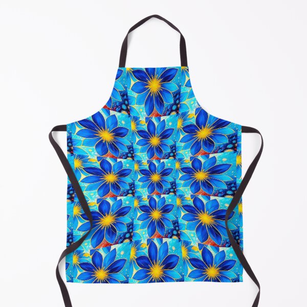 Artikelvorschau, Hübsches blaues Blumenmuster entworfen und verkauft von Patternflower.
