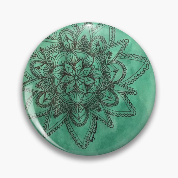 Item preview, Green Tea Watercolor Mandala designed and sold by TheAnitaWay.
