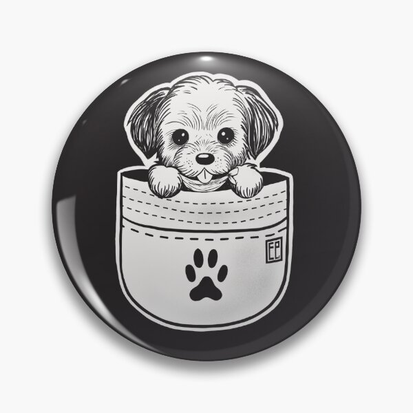 Item preview, Pocket Puppy (larger chest graphic) designed and sold by EmilieLeeKimArt.
