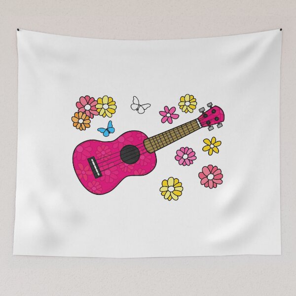 Item preview, Floral Ukulele Ukulelist Mom Female Musician designed and sold by doodlerob.