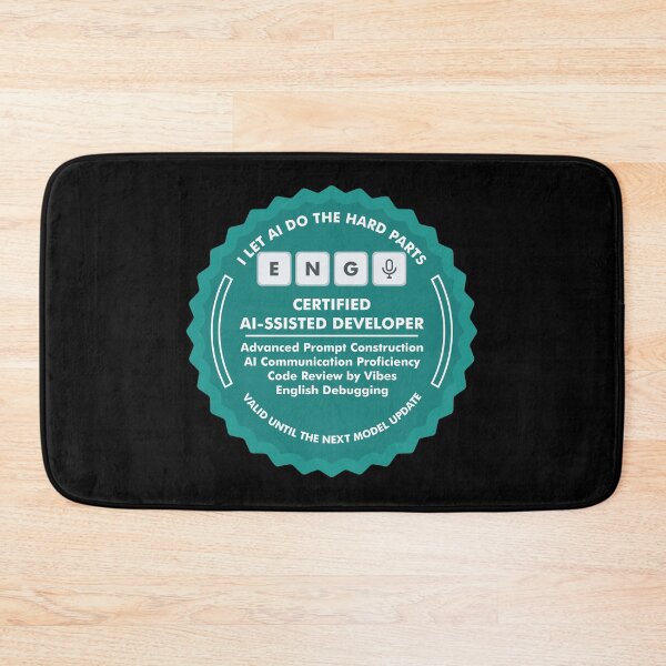 Item preview, Certified AI-ssisted Developer Badge | Vibe Coding designed and sold by BRU Design.