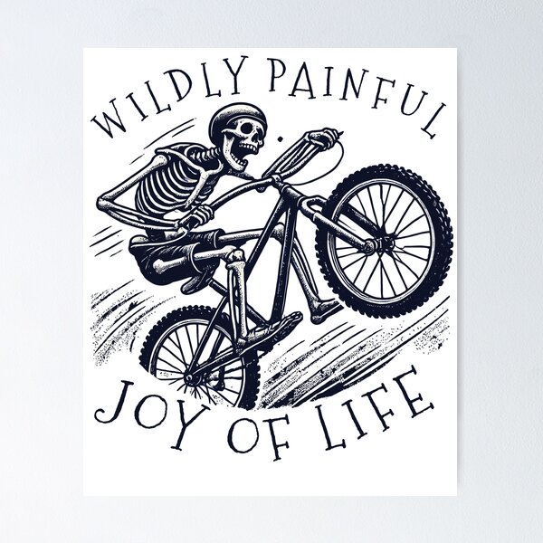 Item preview, Bicycle Wildly Painful Joy Of Life designed and sold by LuminOrb.