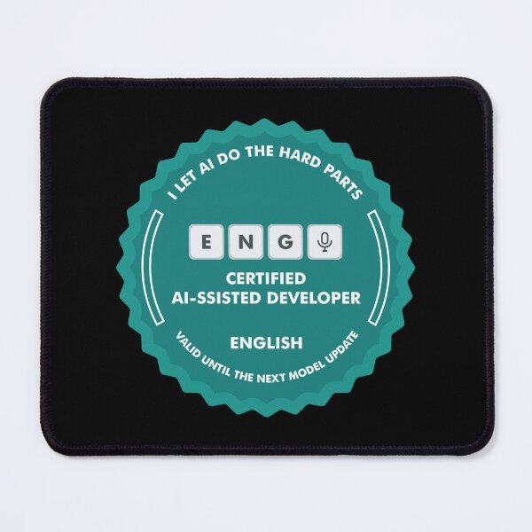 Item preview, Minimalist AI-ssisted Developer Certification designed and sold by BRU Design.