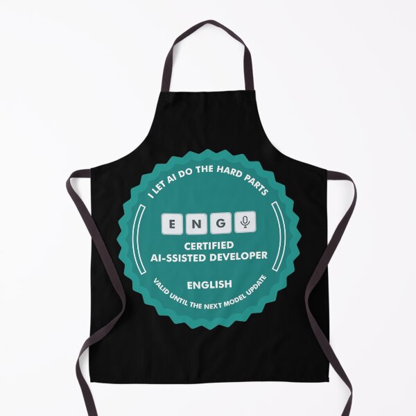Item preview, Minimalist AI-ssisted Developer Certification designed and sold by BRU Design.