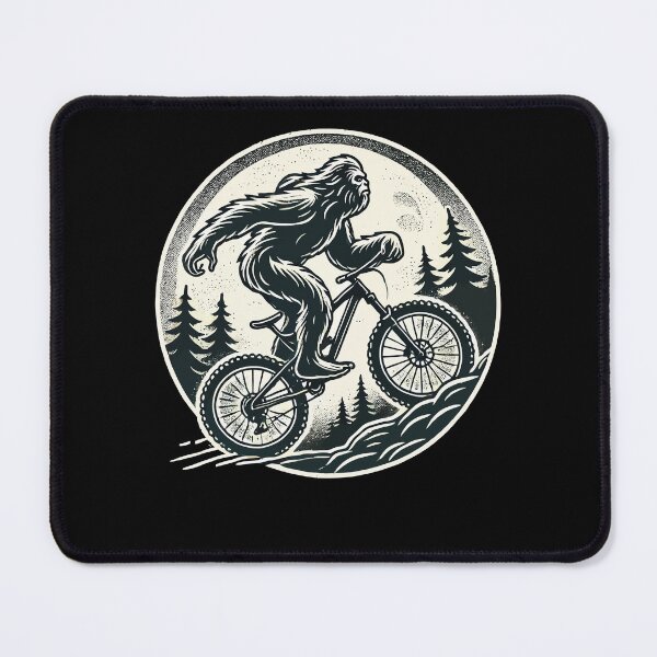 Item preview, Bicycle Adventure Bigfoot Mountain Bike Forest designed and sold by LuminOrb.