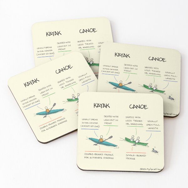 Item preview, Kayak - Canoe designed and sold by Sketchplanations.