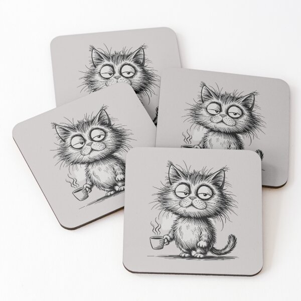 Item preview, sleepy cat designed and sold by 123ks.
