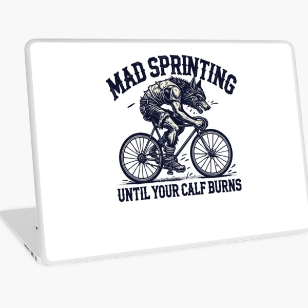 Item preview, Mad Sprinting Bicycle Wolf Design designed and sold by LuminOrb.
