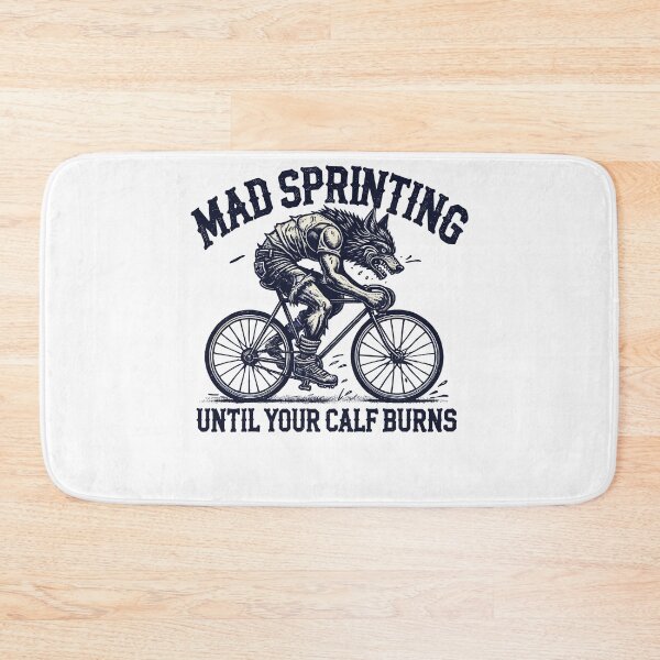 Item preview, Mad Sprinting Bicycle Wolf Design designed and sold by LuminOrb.