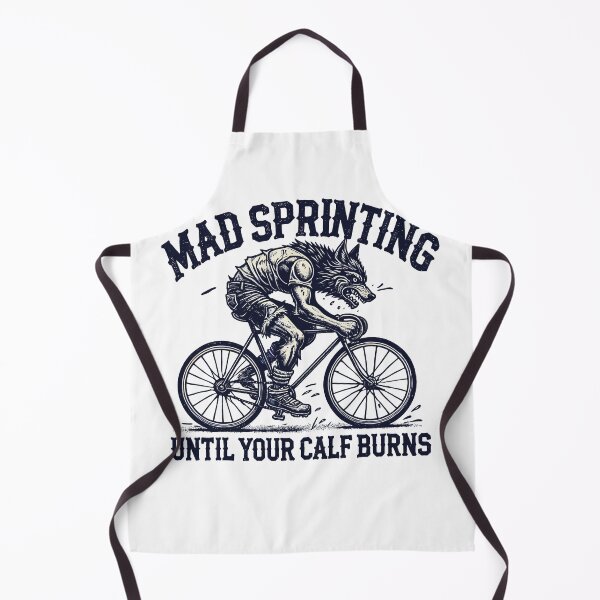 Item preview, Mad Sprinting Bicycle Wolf Design designed and sold by LuminOrb.