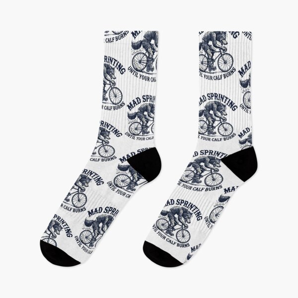 Item preview, Bicycle Mad Sprinting Until Your Calf Burns designed and sold by LuminOrb.