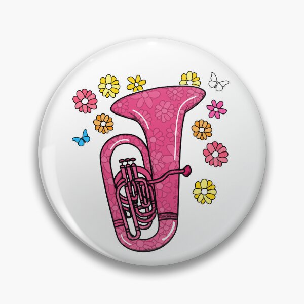 Item preview, Floral Tuba Mom Female Brass Musician Mothers Day designed and sold by doodlerob.