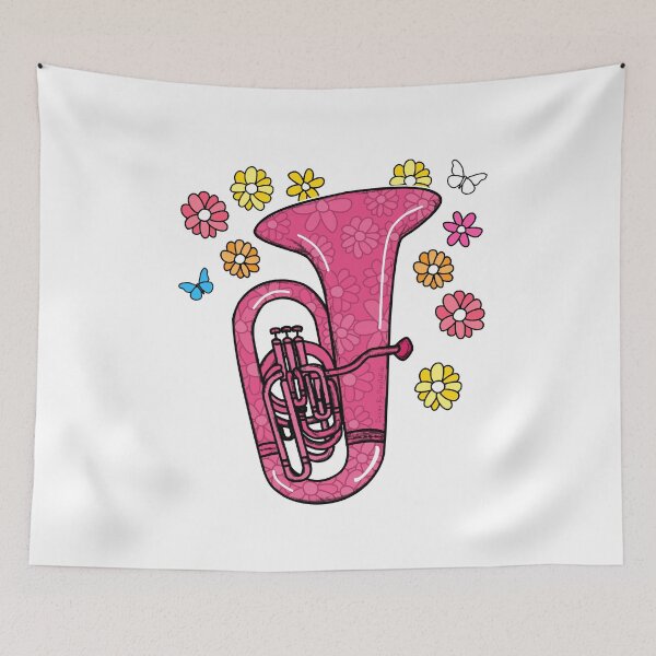 Item preview, Floral Tuba Mom Female Brass Musician Mothers Day designed and sold by doodlerob.