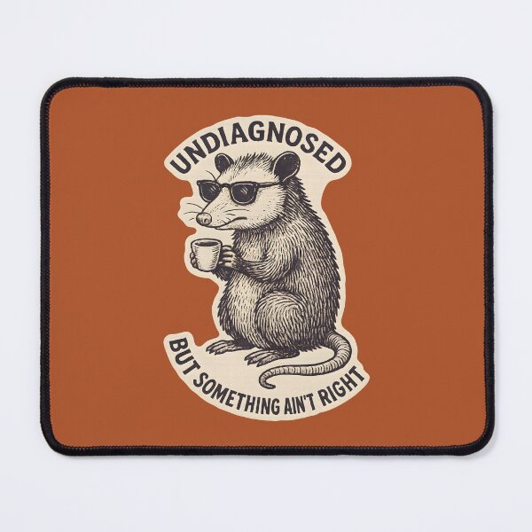 Item preview, Undiagnosed But Something Ain't Right - Funny Opossum Neurodivergent designed and sold by thecatcouch.