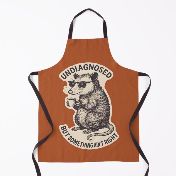 Item preview, Undiagnosed But Something Ain't Right - Funny Opossum Neurodivergent designed and sold by thecatcouch.