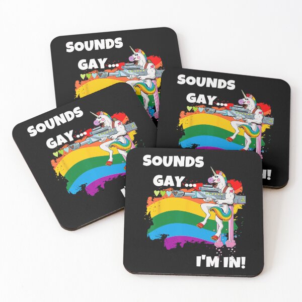 Item preview, Sounds Gay I'm In  Funny Pride Unicorn Rainbow designed and sold by FantasyFablesC.