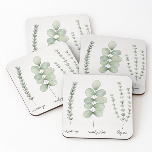 Item preview, Herbal Harmony: Rosemary, Eucalyptus, and Thyme in Watercolour  designed and sold by victoria-saint.