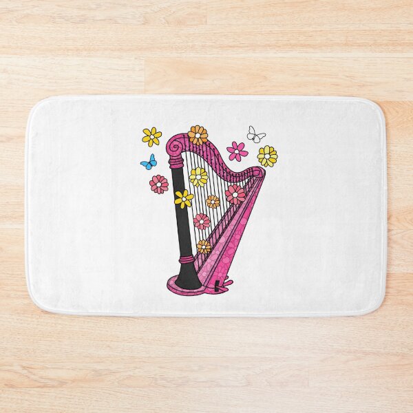 Item preview, Floral Harp Mom Female Harpist Mothers Day designed and sold by doodlerob.