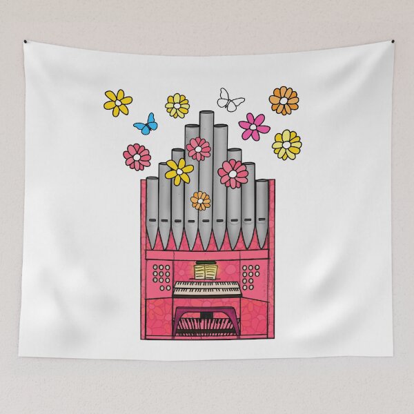 Item preview, Floral Church Organ Female Organist Mother's Day designed and sold by doodlerob.
