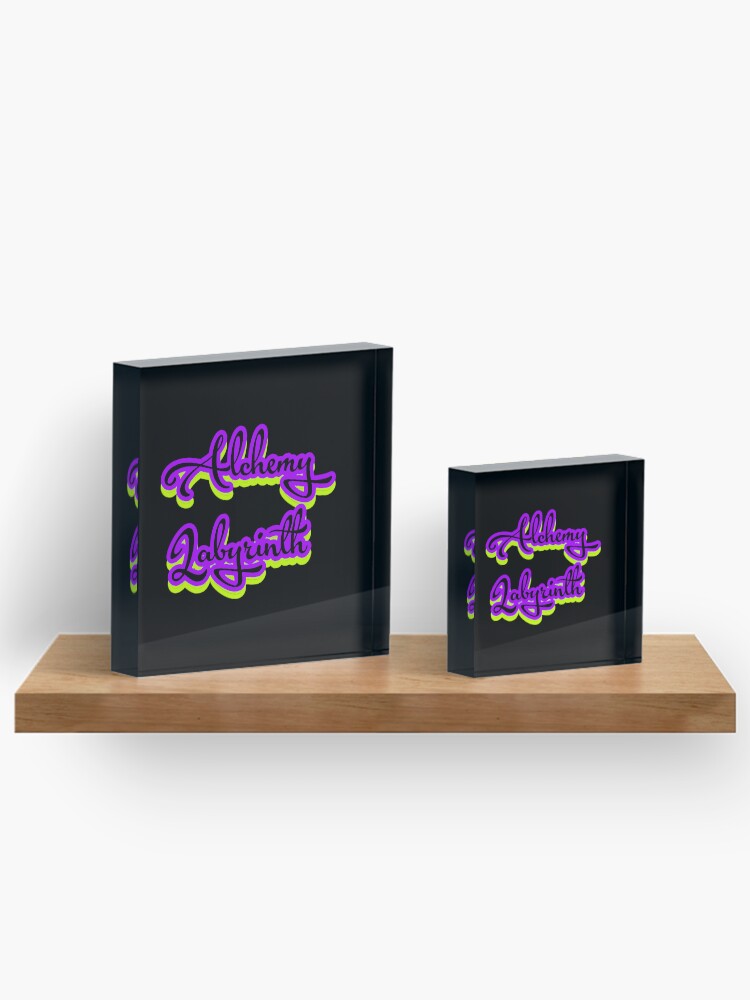 Thumbnail 3 of 5, Acrylic Block, Alchemy Labyrinth designed and sold by RadManDesigns.