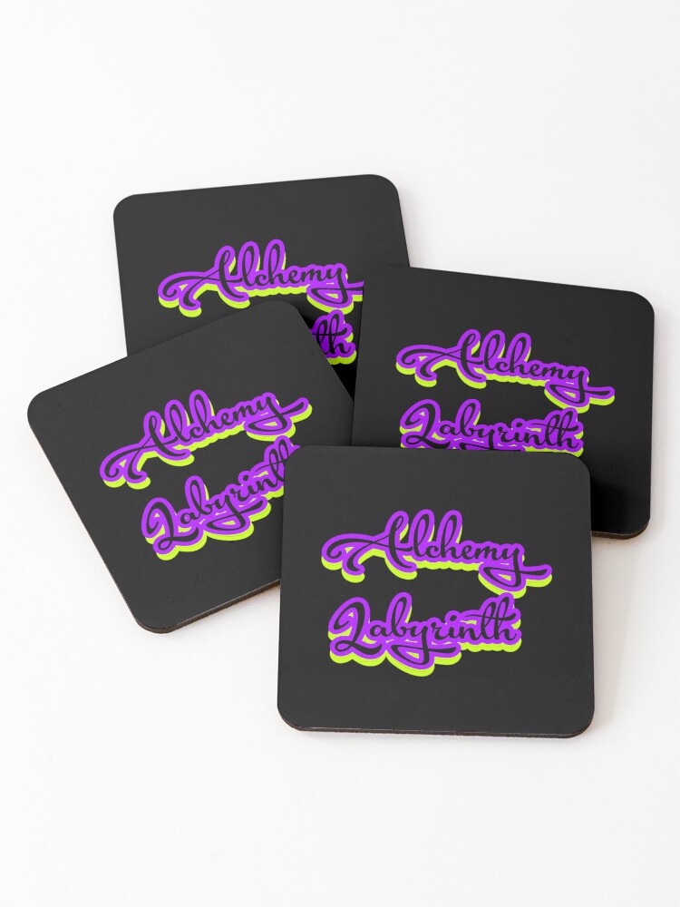 Thumbnail 1 of 5, Coasters (Set of 4), Alchemy Labyrinth designed and sold by RadManDesigns.