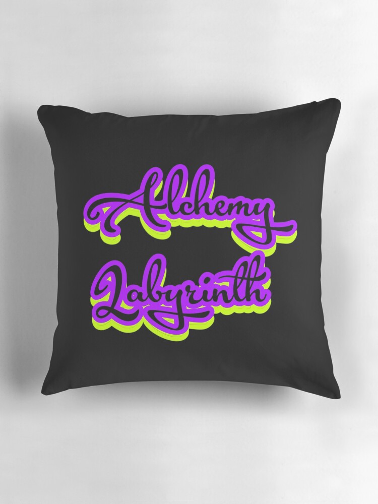 Thumbnail 3 of 4, Pillow, Alchemy Labyrinth designed and sold by RadManDesigns.