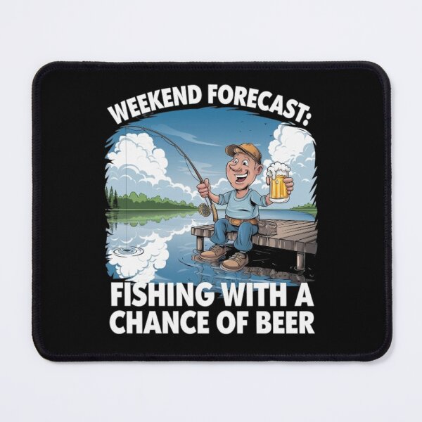 Item preview, Weekend Forecast: Fishing & Beer - Relaxed Angler Tee designed and sold by Yallwofunart.