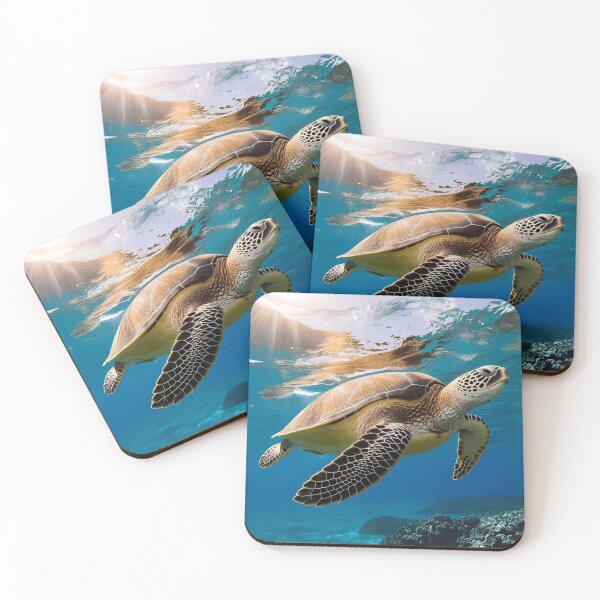 Item preview, Coral the turtle  designed and sold by Earth-and-Ink.