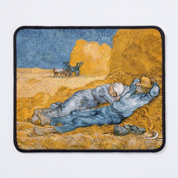 Item preview, Noon, rest from work | Vincent van Gogh (after Jean-François Millet) designed and sold by LaMadeleine.
