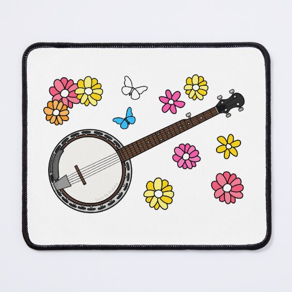 Item preview, Floral Banjo Banjoist Mom Female Musician designed and sold by doodlerob.