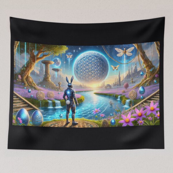 Item preview, At the edge of the river of the planet Osirizyah 003L3P234TH3 designed and sold by OsirizyahDesign.