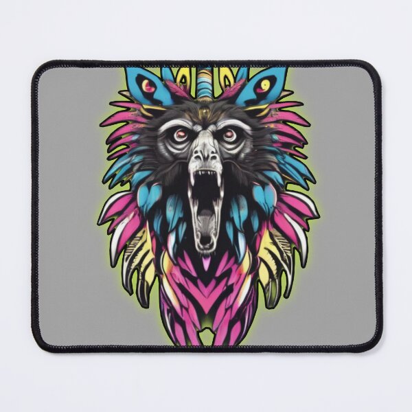 Item preview, Screaming colorful monkey designed and sold by RadManDesigns.