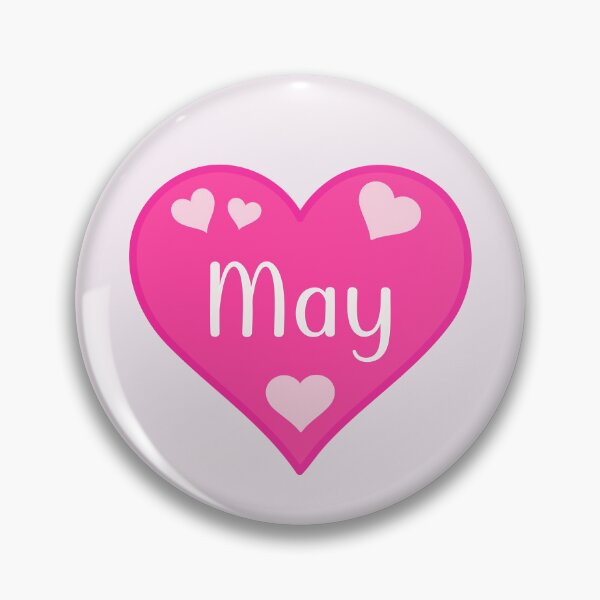 Item preview, May Name Pink Heart  designed and sold by Jeallan Designs.