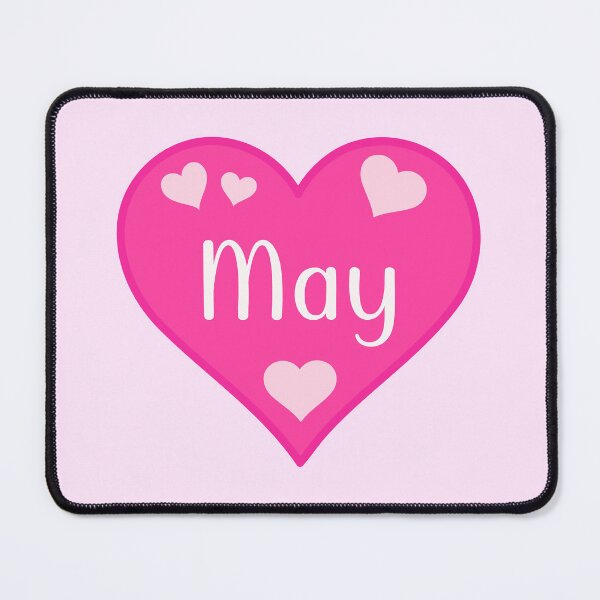 Item preview, May Name Pink Heart  designed and sold by Jeallan Designs.