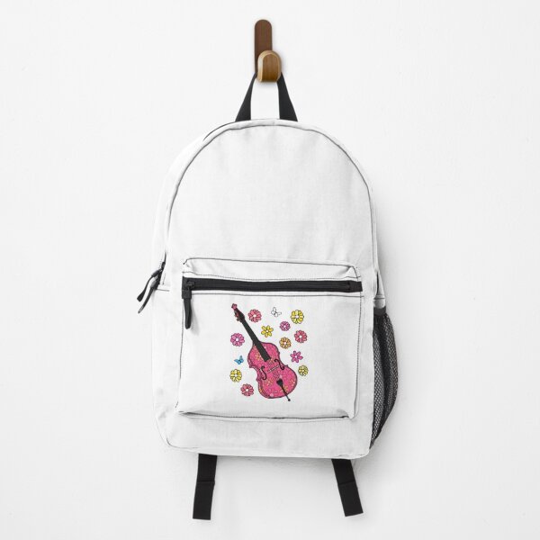 Item preview, Floral Double Bass Bassist Female Musician designed and sold by doodlerob.