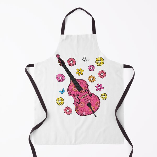 Item preview, Floral Double Bass Bassist Female Musician designed and sold by doodlerob.