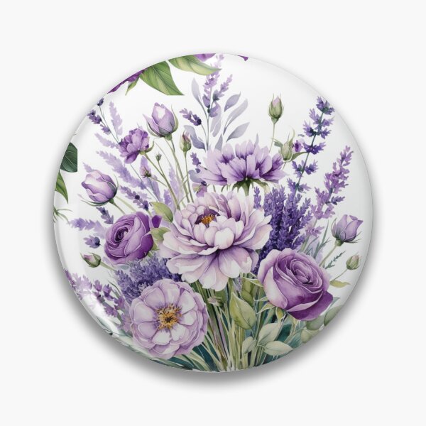 Item preview,  "Romantic Purple Watercolor Flower Bouquet | Violet Floral " designed and sold by STmez Design.