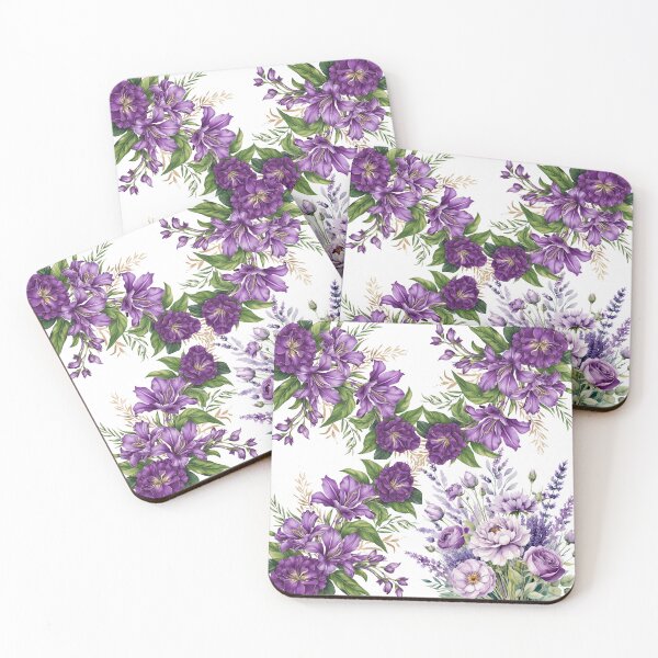 Item preview,  "Romantic Purple Watercolor Flower Bouquet | Violet Floral " designed and sold by STmez Design.