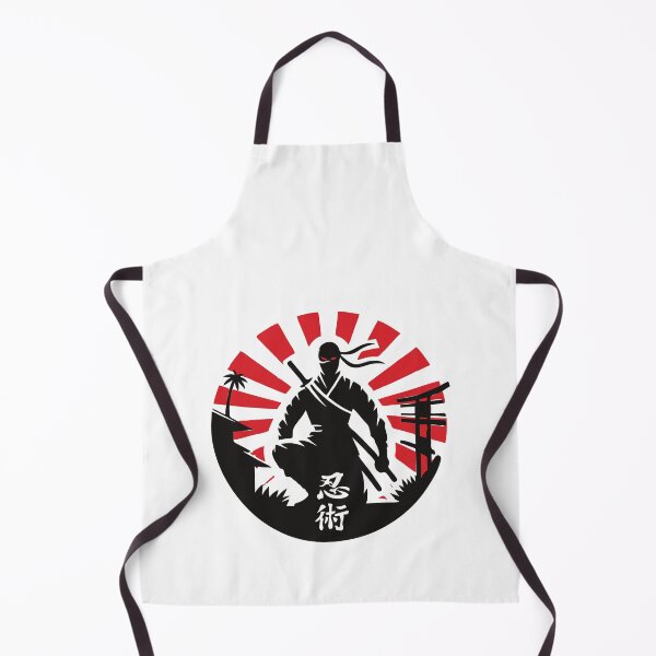 Artikelvorschau, Ninja Schattenkrieger Silhouette im Japan Style  entworfen und verkauft von RetroMaritalArt.