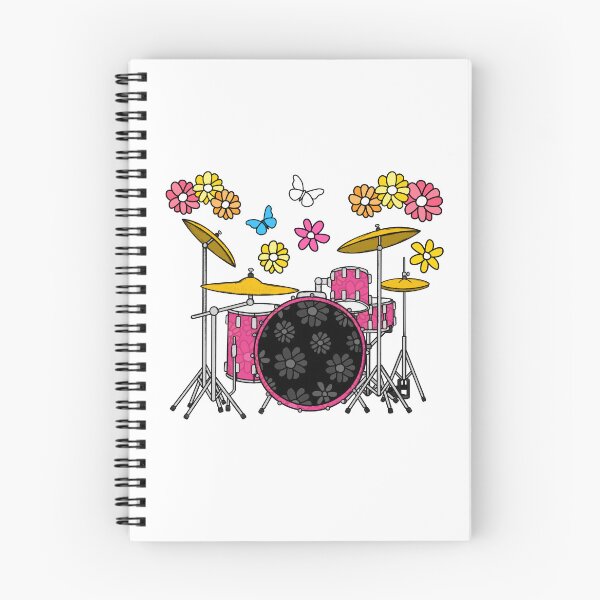 Item preview, Floral Drums Drum Kit Drummer Mom Female Musician designed and sold by doodlerob.