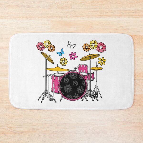 Item preview, Floral Drums Drum Kit Drummer Mom Female Musician designed and sold by doodlerob.