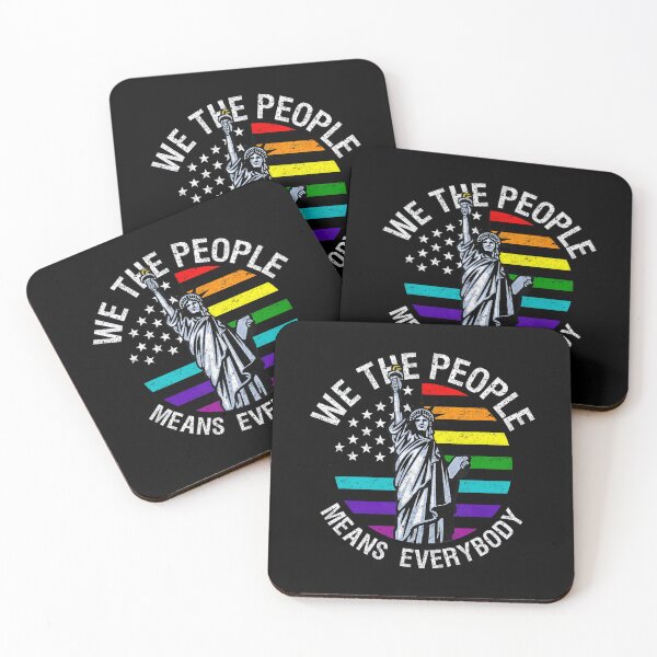 Item preview, We The People Means Everyone Vintage LGBT Gay designed and sold by Galactic-Sketch.