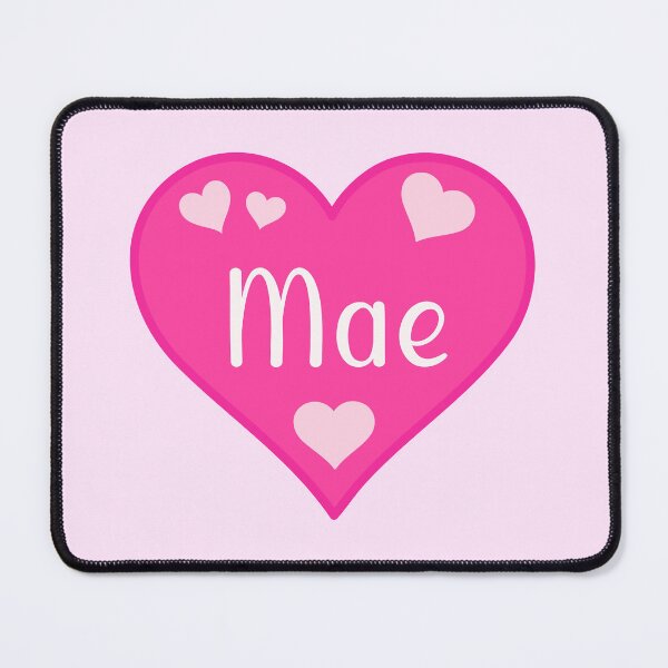 Item preview, Mae Name Pink Heart designed and sold by Jeallan Designs.