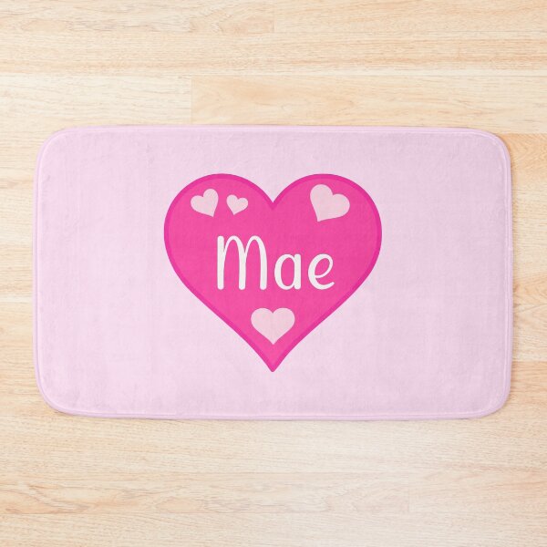 Item preview, Mae Name Pink Heart  designed and sold by Jeallan Designs.