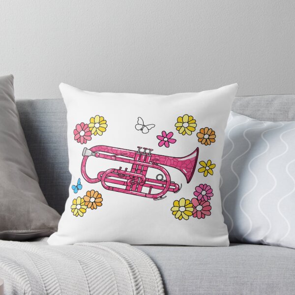 Item preview, Floral Cornet Cornetist Mom Female Brass Musician designed and sold by doodlerob.