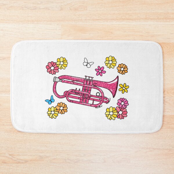 Item preview, Floral Cornet Cornetist Mom Female Brass Musician designed and sold by doodlerob.