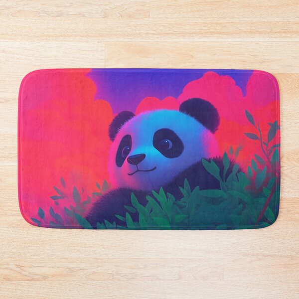 Item preview, Neon Panda Paradise - Cute Glow-Inspired Jungle Animal Art designed and sold by Art of Ngu.
