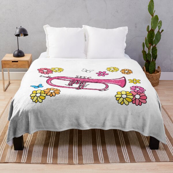 Item preview, Floral Flugelhorn Horn Player Mom Female Brass Musician designed and sold by doodlerob.