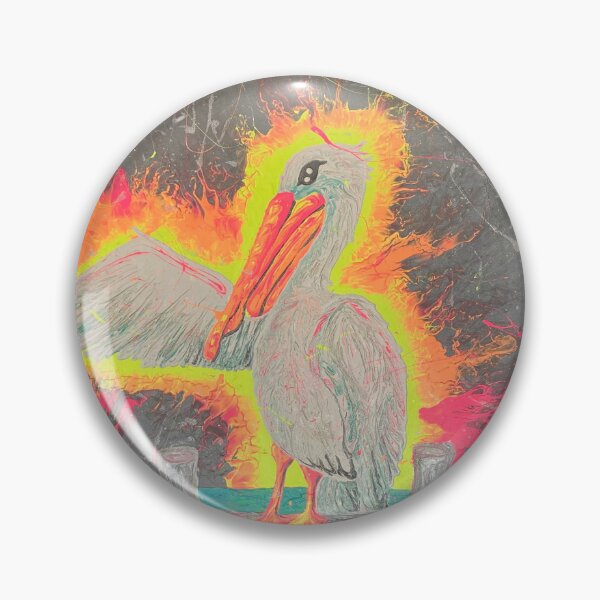 Item preview, Fluorescent pelican, turquoise water quay designed and sold by PGKINART.