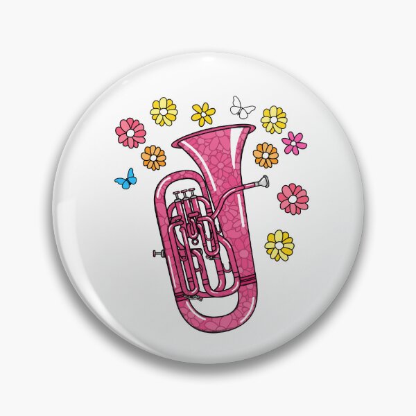 Item preview, Floral Euphonium Player Mom Female Brass Musician designed and sold by doodlerob.